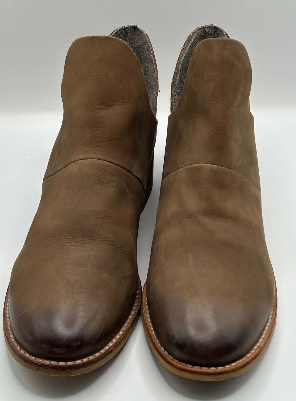 Crevo Britain CW1005-200 Brown Leather Ankle Booties